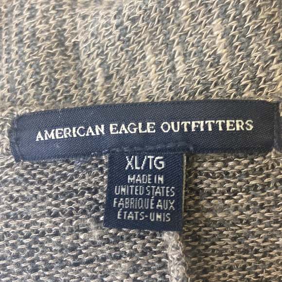 American Eagle outfitters Long shawl sweater cardigan drape front XL - Picture 10 of 13